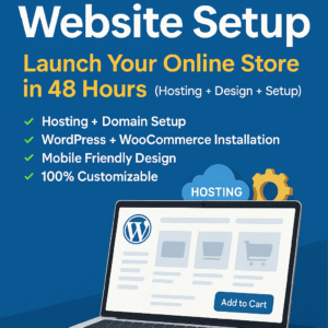Best Website Setup Service in India | Launch Your Online Store in 48 Hours (Hosting + Design + Setup+ Products Listings) Best Website Setup Service in India | Launch Your Online Store in 48 Hours (Hosting + Design + Setup+ Products Listings)